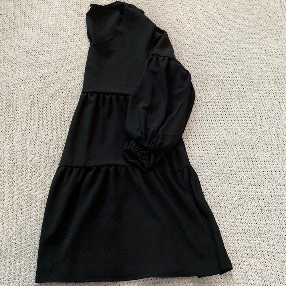 Black layered mini dress✨